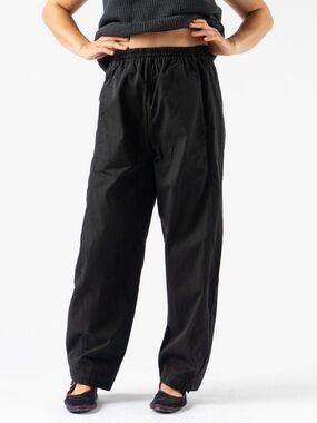 NWT Shaina Mote Alba Cotton Pant in Black Onyx size S